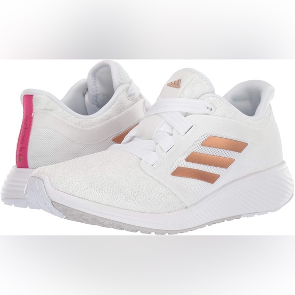 Adidas Edge Lux 3 in white rose gold pink - Picture 1 of 8